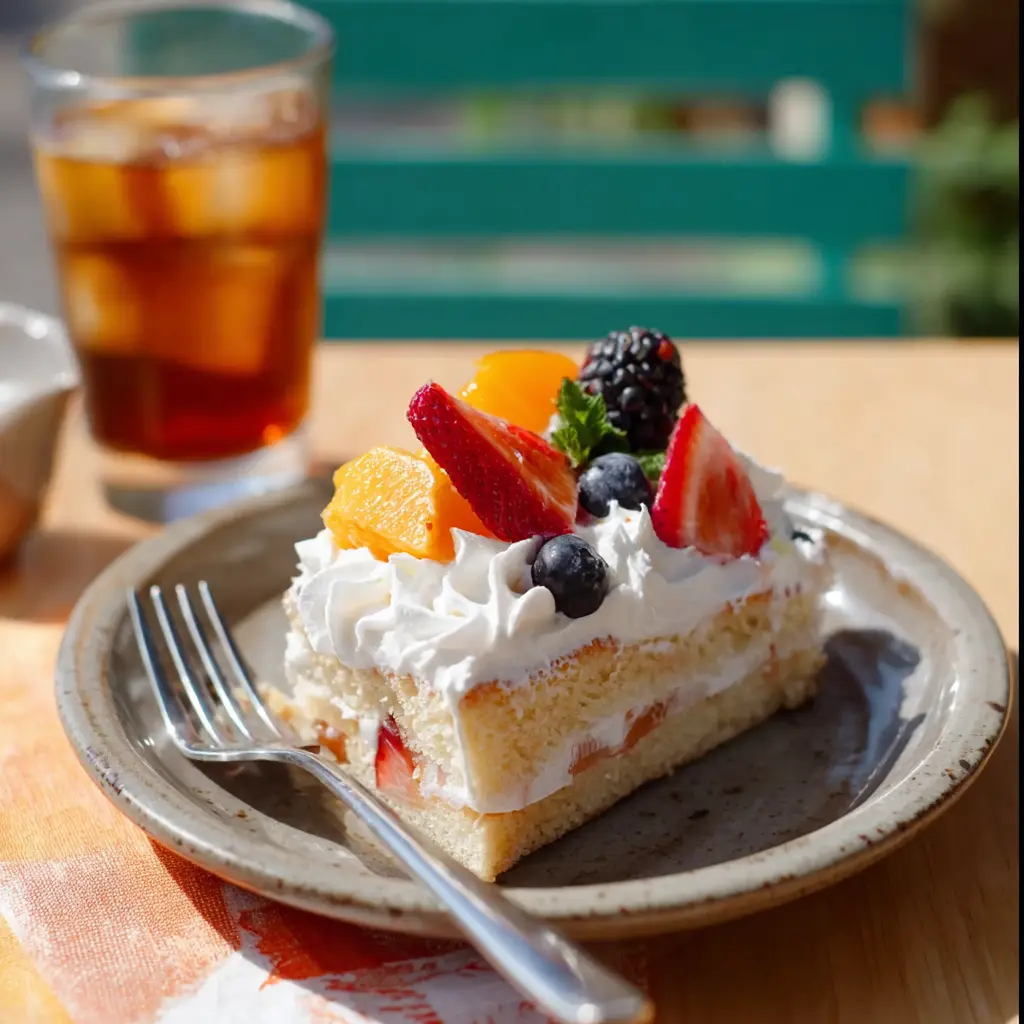 Summer Cake with Cream and Fresh Seasonal Fruit 9 Summer Cake with Fruit and Cream for Hot Days