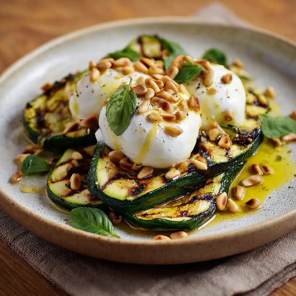 Grilled Zucchini with Burrata and Pine Nuts 2