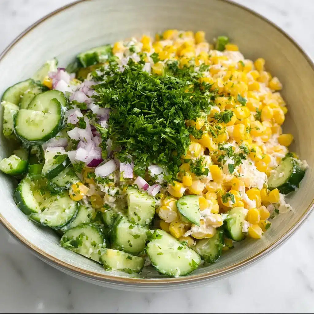 Corn Creamy Cucumber Salad 2