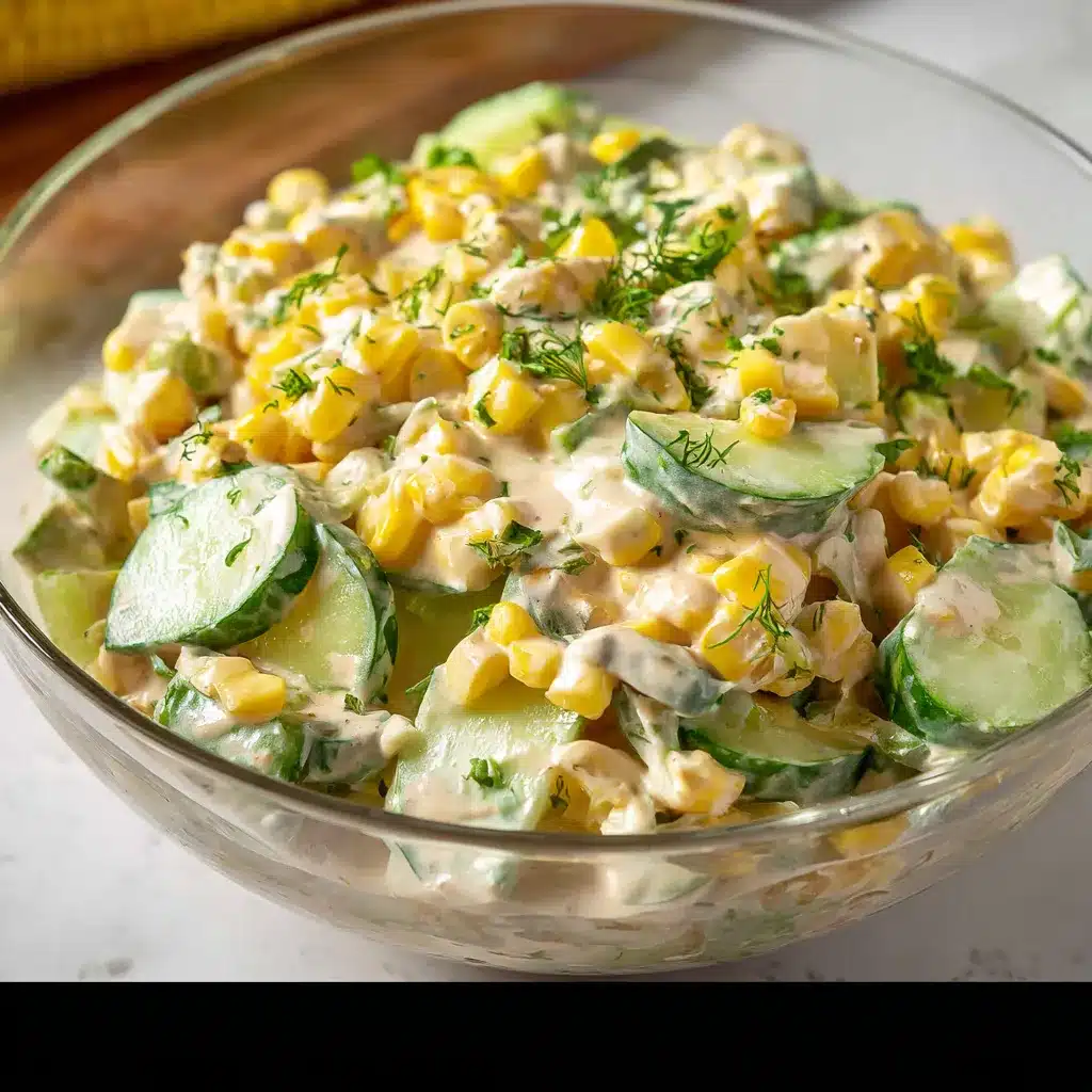 Corn Creamy Cucumber Salad 3
