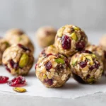 Cranberry Pistachio Energy Bites