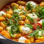 Creamy Tomato Gnocchi with Burrata