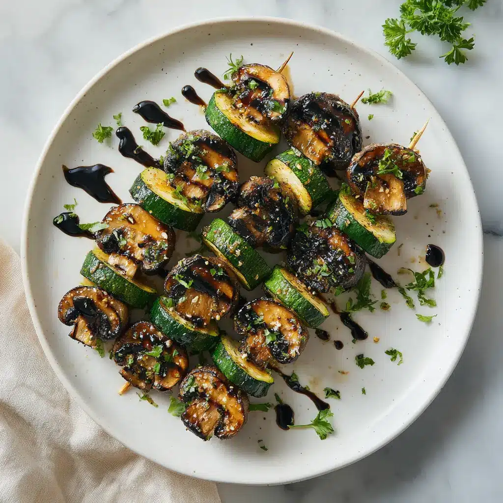 Grilled Portobello and Zucchini Skewers2