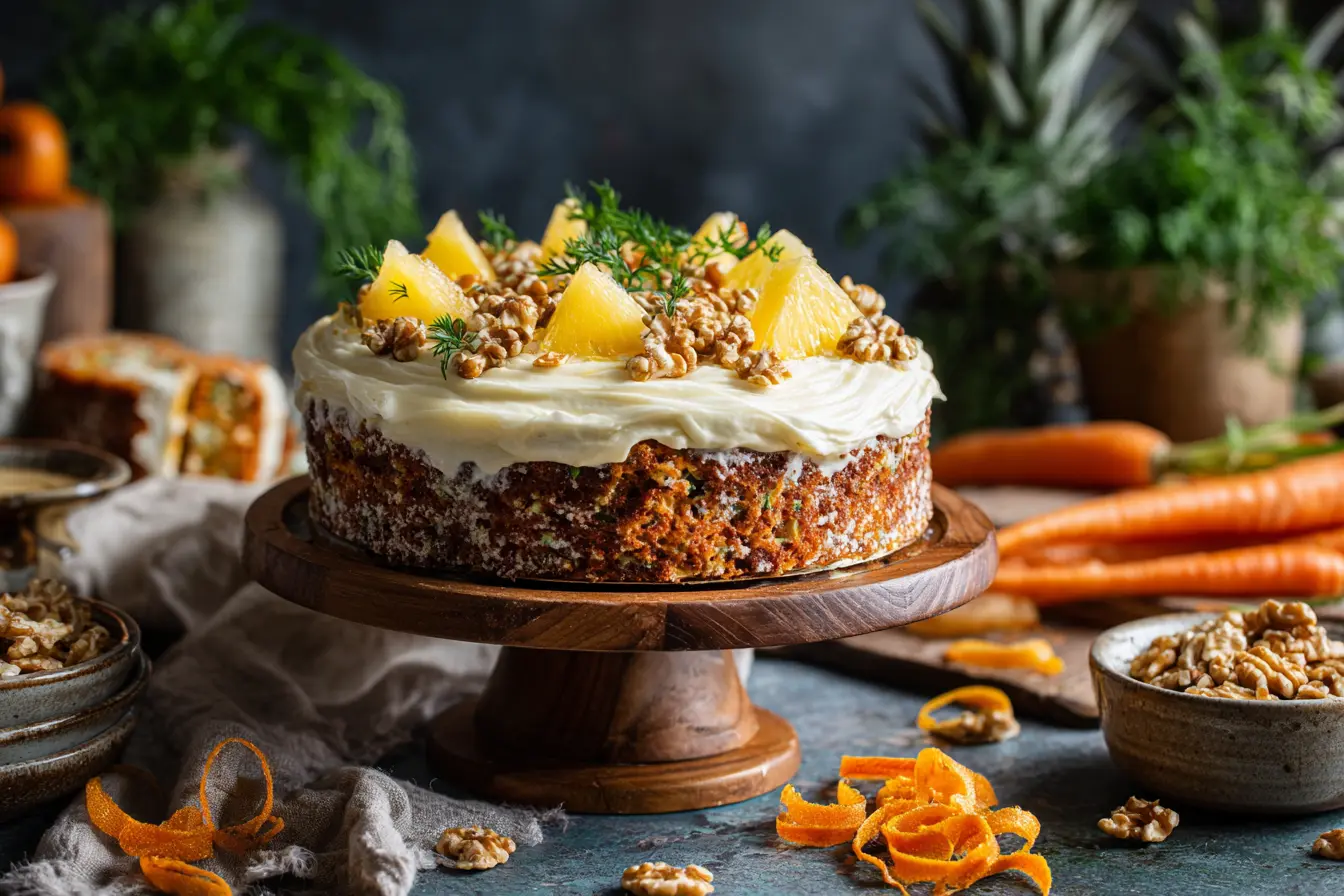 Pineapple Carrot Cream Cake