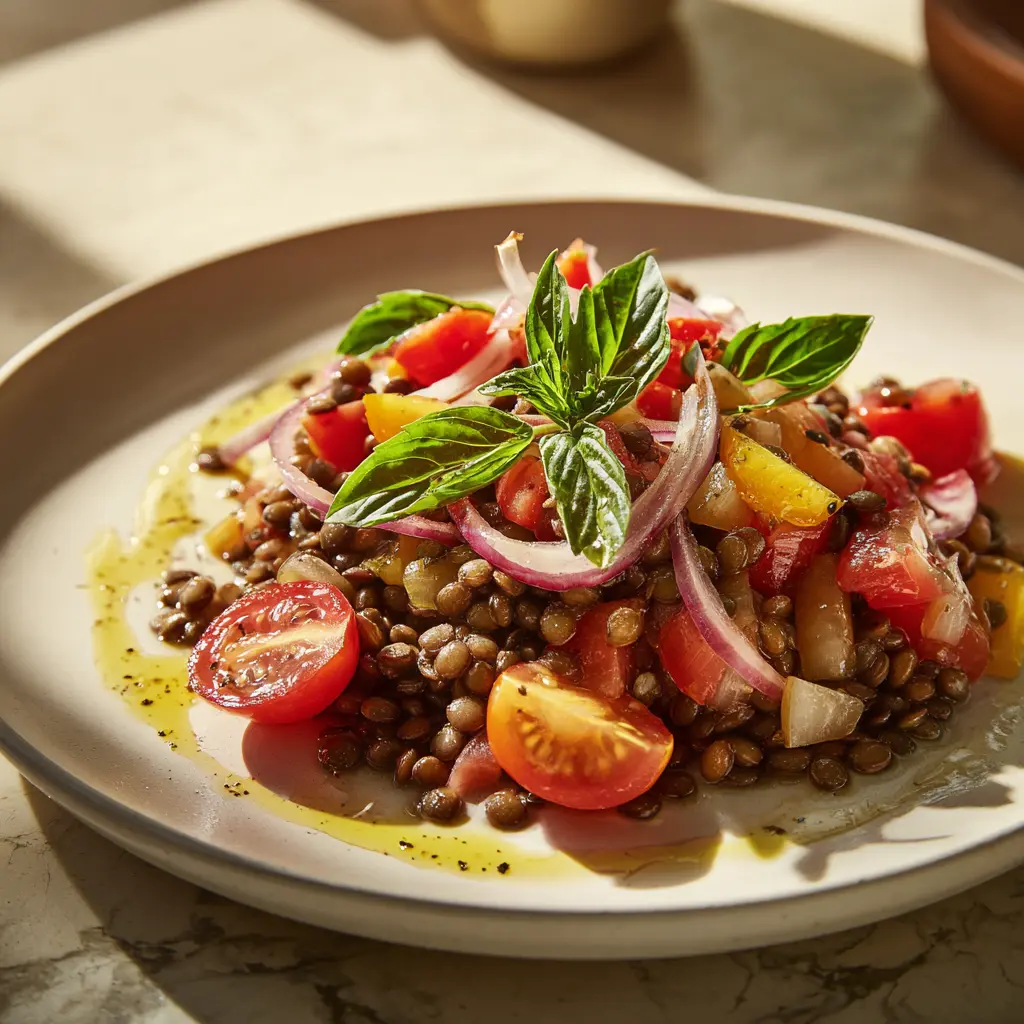 Tomato Basil Lentil Salad2