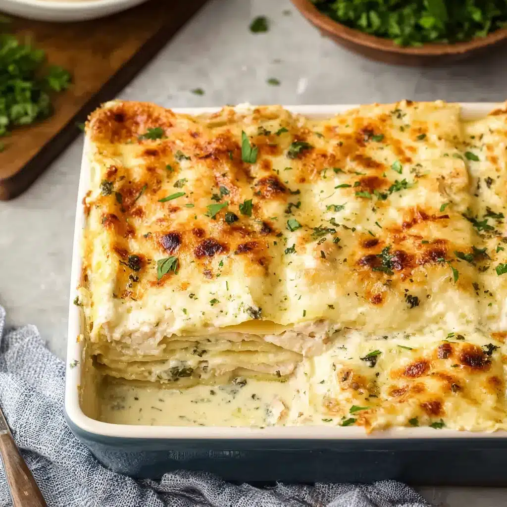 Amazing White Chicken Lasagna: A Creamy, Comforting Twist on Classic Lasagna 13 White Chicken Lasagna 3